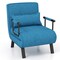 3-in-1 Versatile 6-Positon Adjustable Sleeper Bed with Padded Seat and Back
